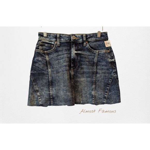 NWT   Arizona Jeans princess mini denim jean skirt   Sz 7 - Picture 1 of 9